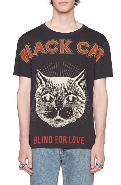 gucci black cat t shirt fake|gucci cat carrier knock off.